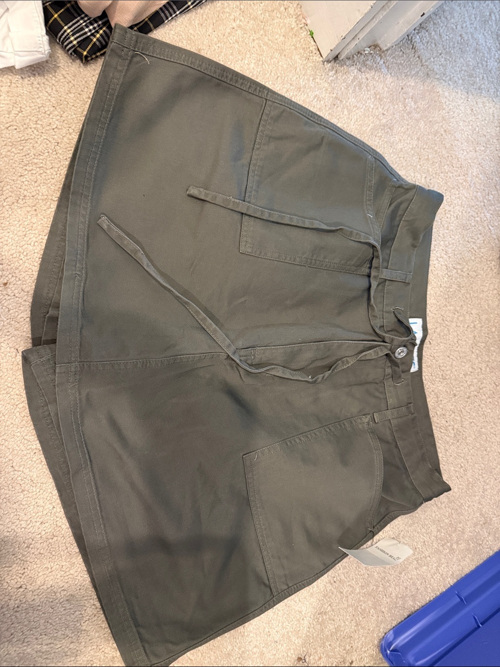 Olive Utility Drawstring Women’s Skort Dead stock